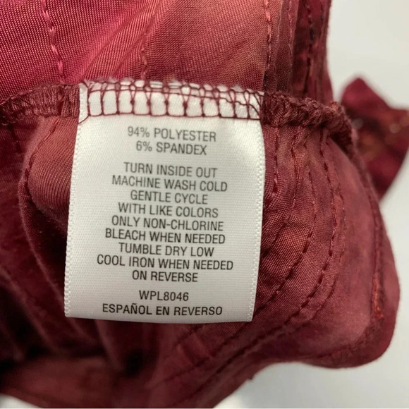 JM‎ Collection Top Woman Large  Pink Maroon Sequins Embroidery 3/4 Sleeve - Picture 9 of 11